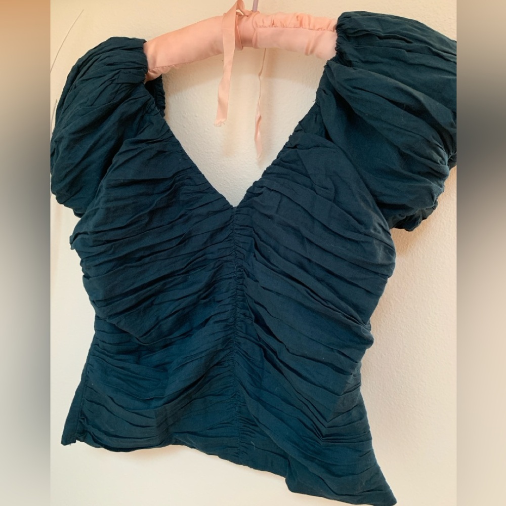 Abercrombie and Fitch Poplin Off Shoulder Top M
